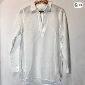 J Crew Women’s White Long Sleeve Shirt